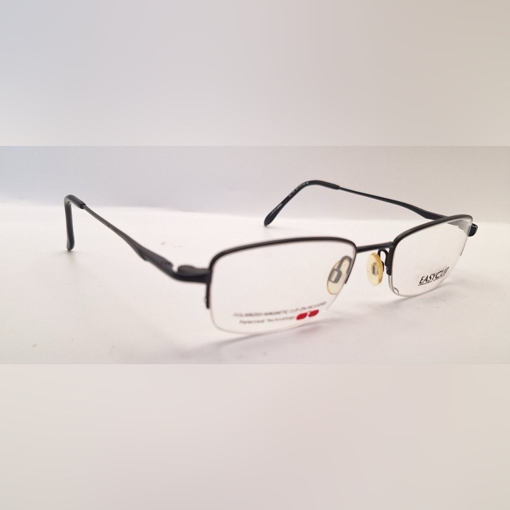 Easy Clip EC173 Black Oval Metal Sunglasses Frames Only